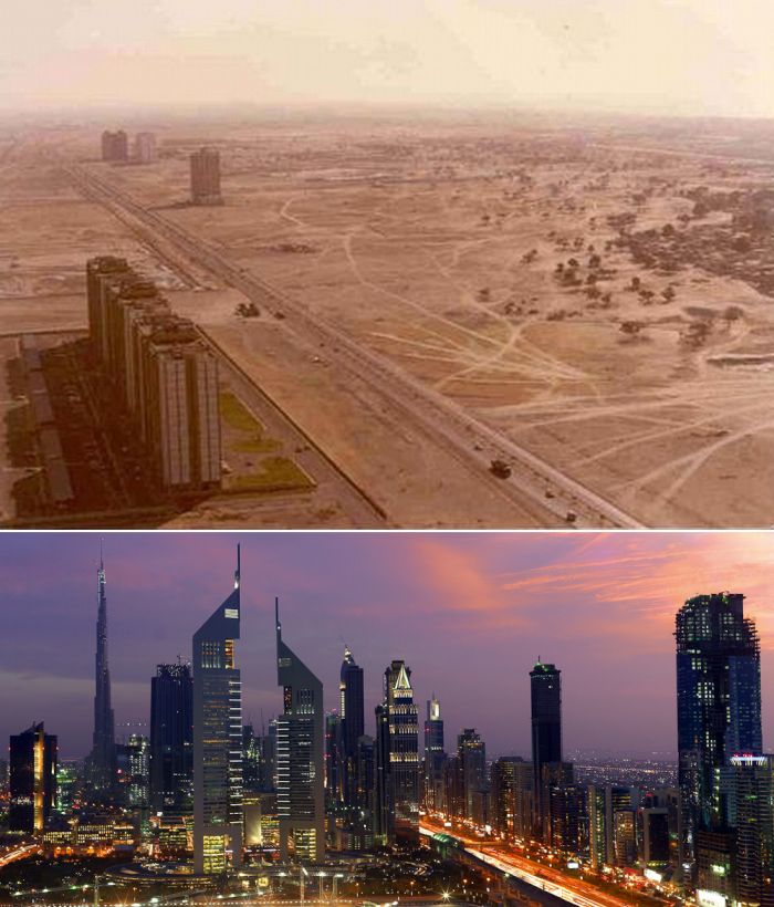 Дубаи до и после фото