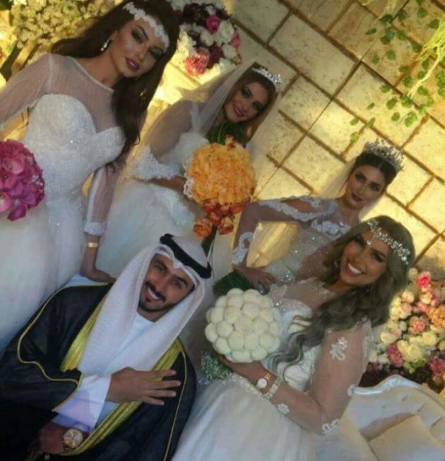 Ради мести бывшей жене кувейтянин женился на четырех девушках (3 фото + видео)