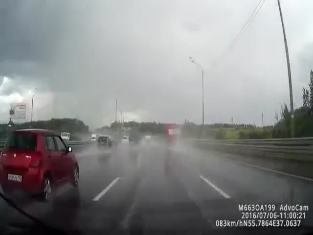 Авария Lamborghini в Подмосковье