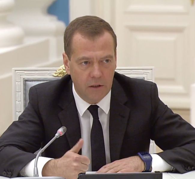 Дмитрий Медведев появился на публике в часах за 100 долларов (4 фото)