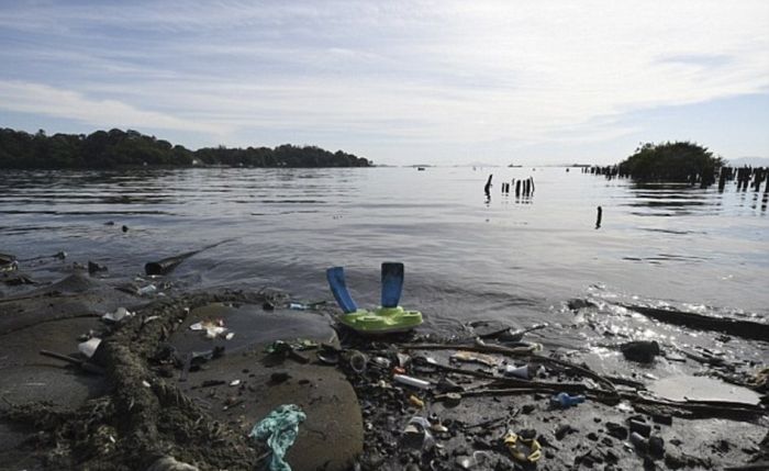 Загрязненная вода Рио-де-Жанейро (10 фото)