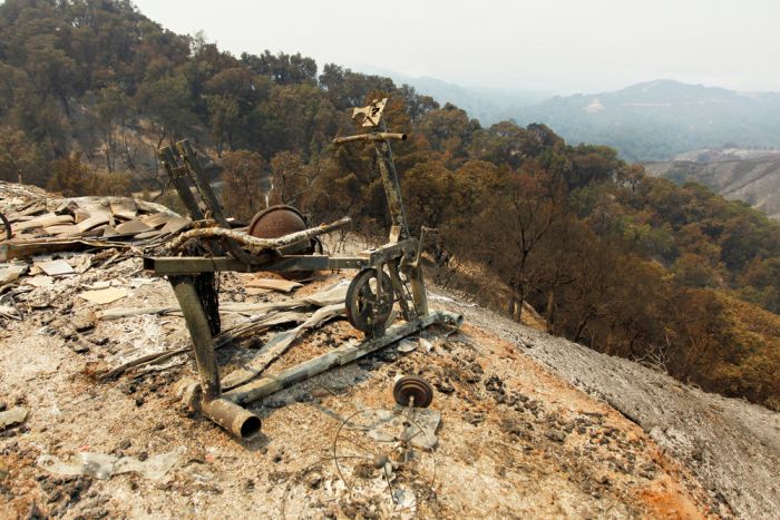 Последствия лесных пожаров в Калифорнии (17 фото)