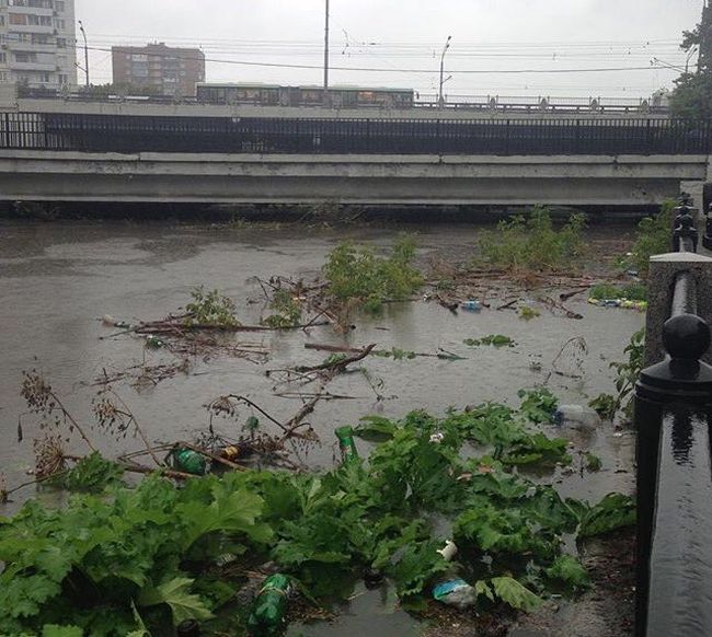 В Москве потоп из-за обильных дождей (27 фото + видео)