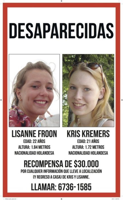 Исчезновение и трагическая гибель туристок Лисанн Фрон и Крис Кремерс (43 фото)