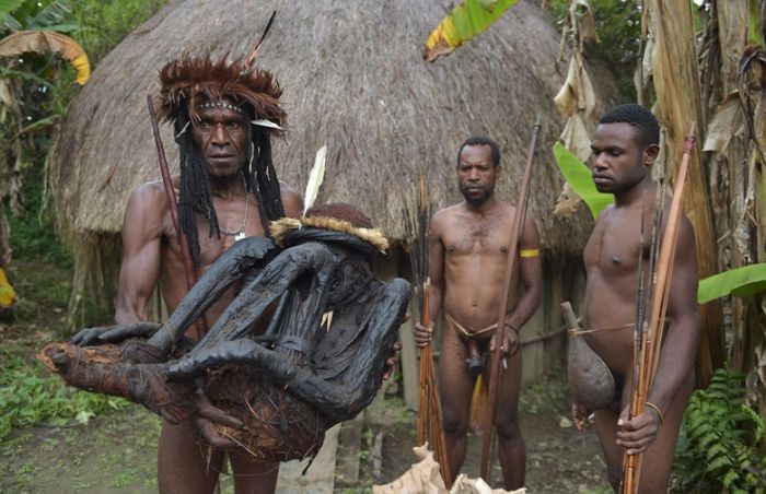 Жизнь дикого племени Дани в Папуа-Новой Гвинеи (13 фото)