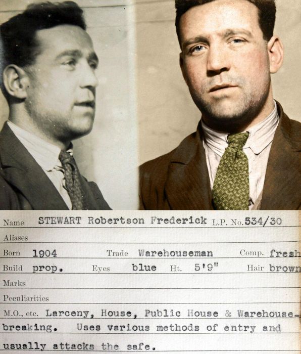 Цветные снимки британских преступников 1930-х годов (11 фото)