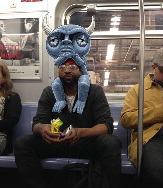 Монстры в нью-йоркском метро (45 фото)