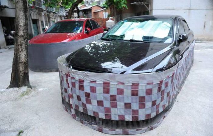 Китайская защита автомобиля от грызунов-вредителей (8 фото)