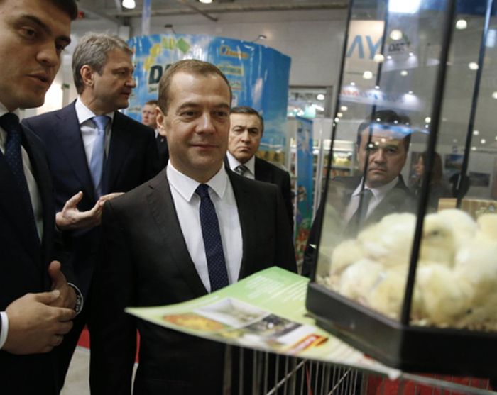 Открытие президентского. Медведев на выставке Золотая осень.