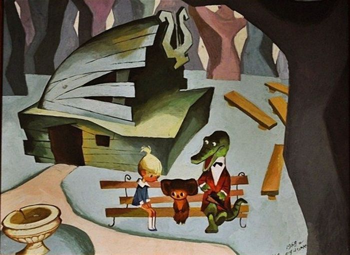 Рабочие эскизы популярных советских мультфильмов (50 фото)