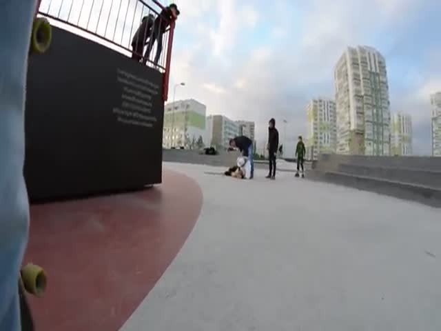 Драка на площадке скейт-парка в Санкт-Петербурге