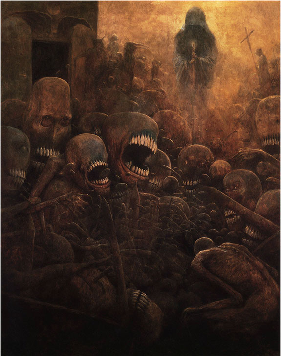 Мрачные картины Здзислава Бексиньского (27 рисунков)