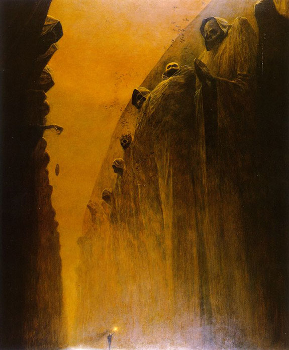 Мрачные картины Здзислава Бексиньского (27 рисунков)