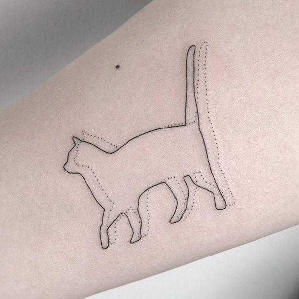 Татуировки с кошками (35 фото)