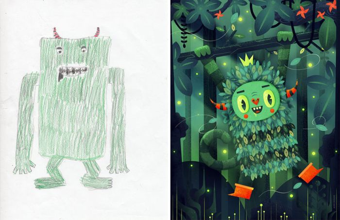 The Monster Project: монстры из детских фантазий, нарисованные профессиональными художниками (35 фото)