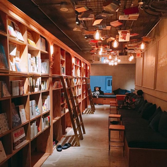 «Книжный» хостел в Японии (10 фото)