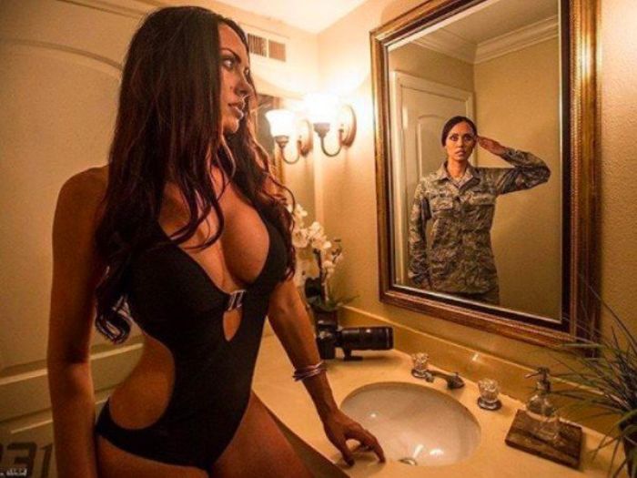 Американская военнослужащая Кариса Литтлджон, ставшая моделью (17 фото)