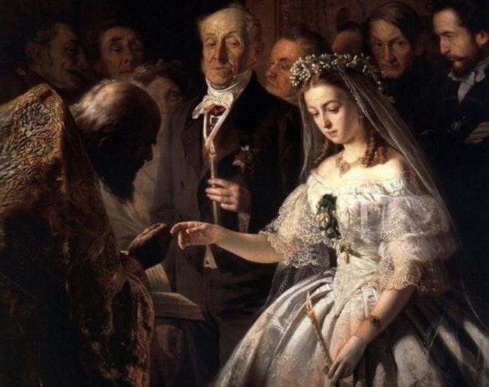 «Неравный брак» Василия Пукирева - картина, на которую не советуют смотреть женихам в возрасте (8 фото)