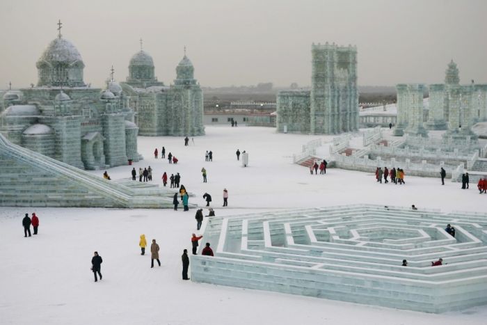 Фестиваль снега и льда в Харбине (10 фото)