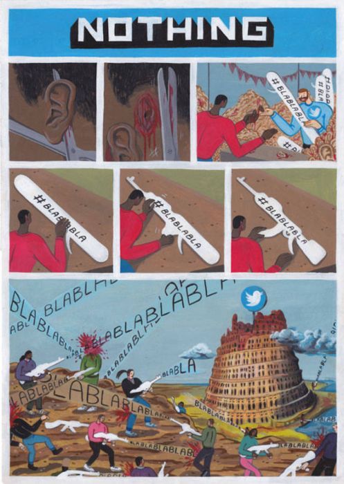 Проблемы современного общества в рисунках Брехта Ванденбрука (43 рисунка)