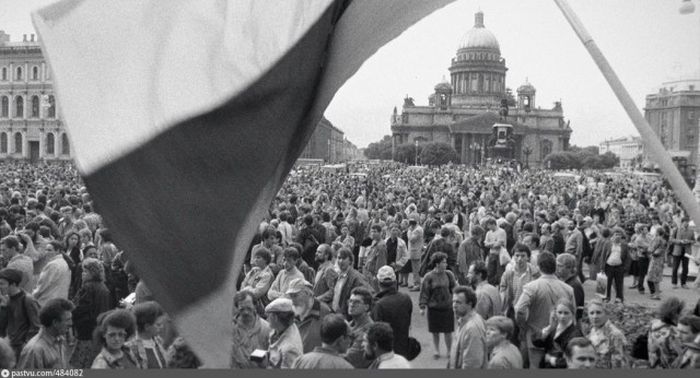 Ленинград в самом начале 90-х (57 фото)
