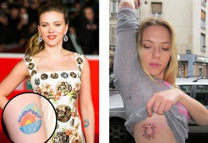 Татуировки, украшающие тела знаменитостей (42 фото)
