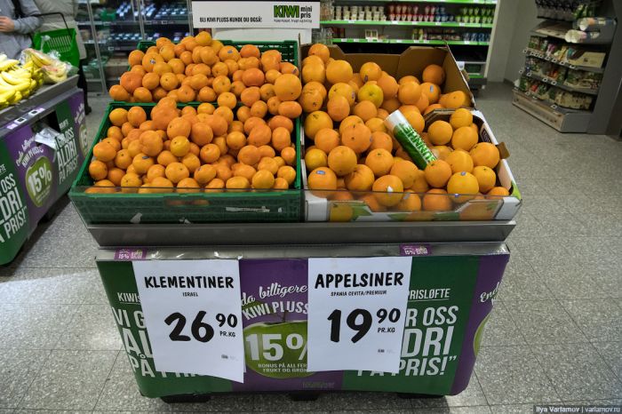 Цены на продукты питания в Норвегии (42 фото)