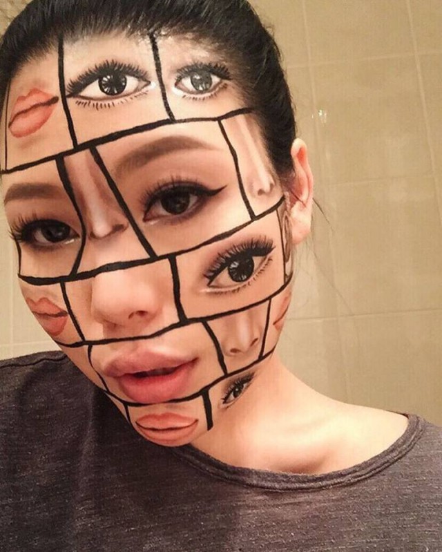 Жутковатый макияж от Мими Чой (19 фото)