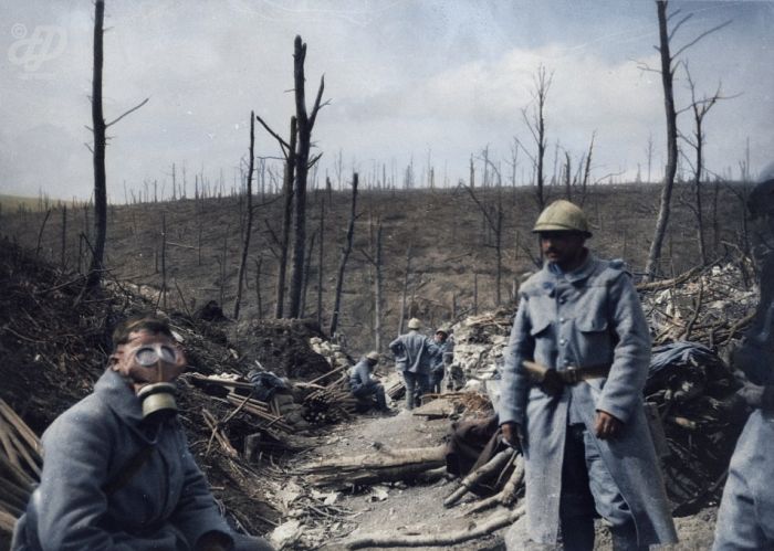 Окрашенные фотографии Первой мировой войны (23 фото + видео)