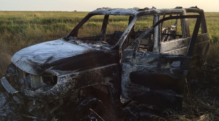 УАЗ требует деньги с водителя сгоревшего внедорожника «Патриот» (9 фото)