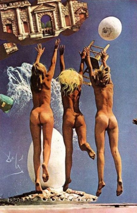 Фотосессия Помпео Позара и Сальвадора Дали для журнала Playboy, 1973 год (7 фото)