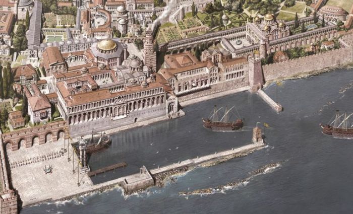 Константинополь с IV по XIII века в рисунках Антуана Хелберта (6 рисунков)