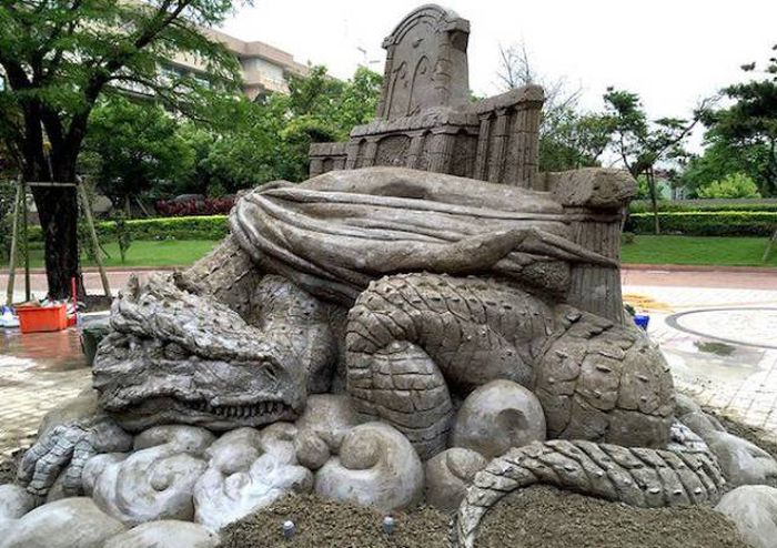 Песочные скульптуры Тосихико Хосаки (22 фото)