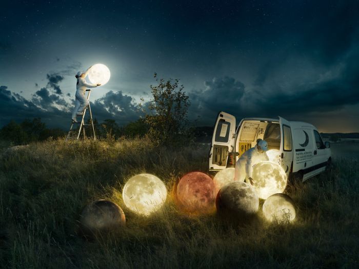 Фотограф Эрик Йоханссон раскрыл секрет своего шедевра Full Moon Service (6 фото + видео)
