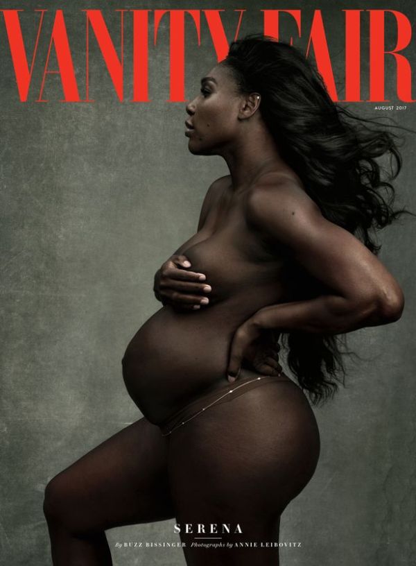 Беременная Серена Уильямс снялась обнаженной для обложки журнала Vanity Fair (фото)