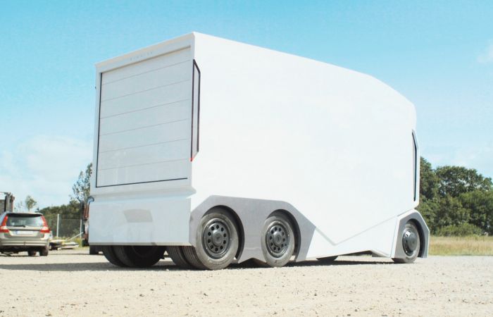 Самоуправляемый грузовик T-Pod, в котором нет кабины (5 фото)