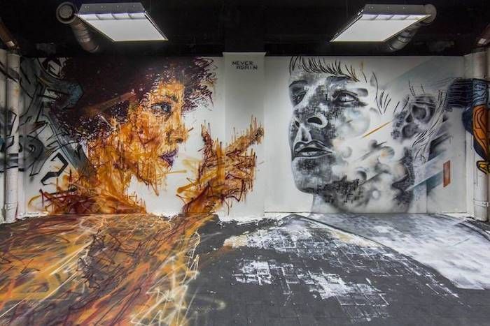 Парижское общежитие стало выставкой произведений уличного искусства (15 фото)