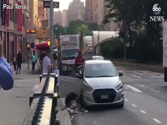 Дорожный конфликт в Нью-Йорке