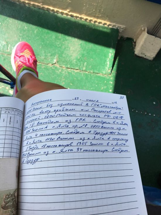 В Крыму капитан доверил управление судна понравившейся ему девушке (5 фото)