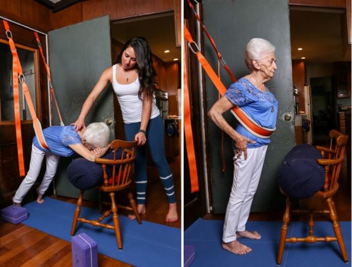 Как йога помогла 85-летней пенсионерке (4 фото)