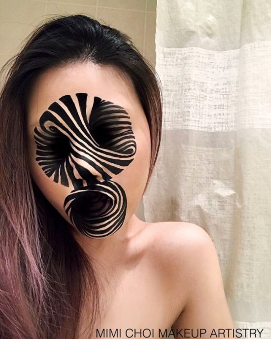Мими Чой создает оптические иллюзии при помощи макияжа (30 фото)