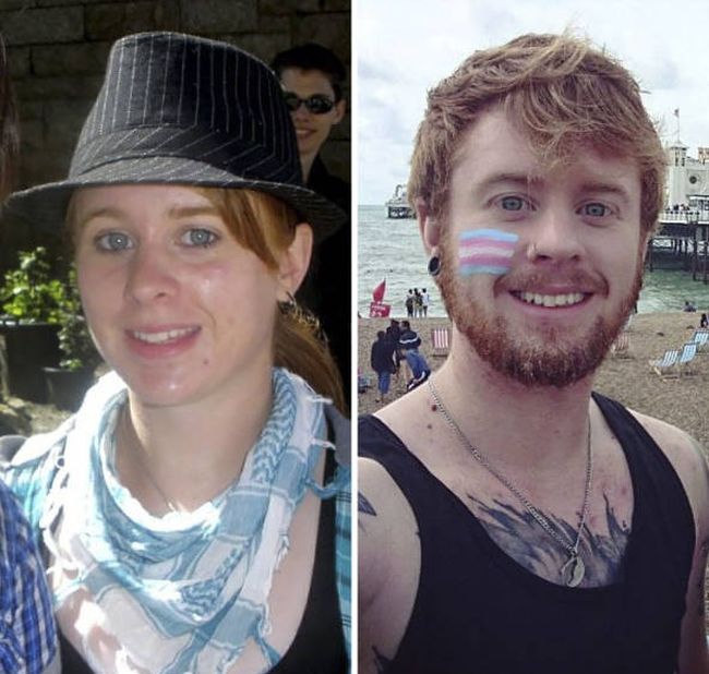 Трансгендеры до смены пола и после (25 фото)