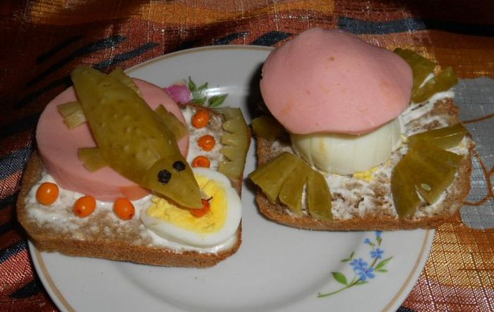 Забавные бутерброды (32 фото)