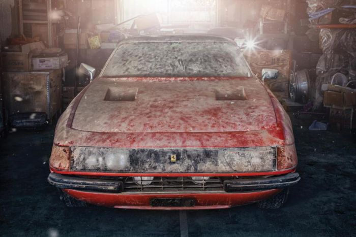 В Японии найден забытый спорткар Ferrari Daytona 1969 года стоимостью более 1,5 млн евро (6 фото)