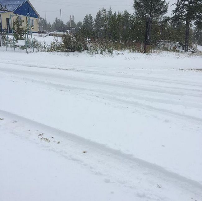 В Якутии выпал первый августовский снег (16 фото)