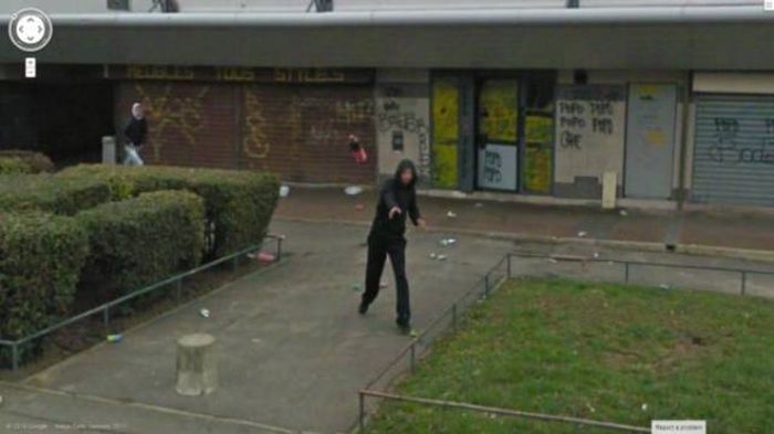 Странные и необычные фото на Google Street View (29 фото)