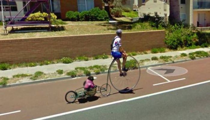 Странные и необычные фото на Google Street View (29 фото)