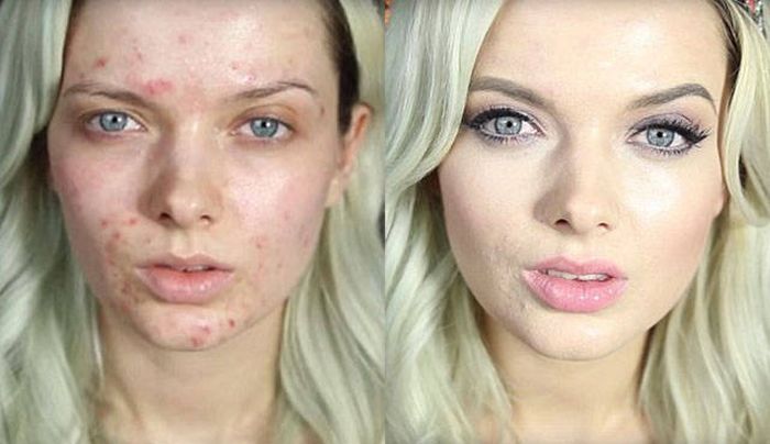 До и после макияжа (10 фото)