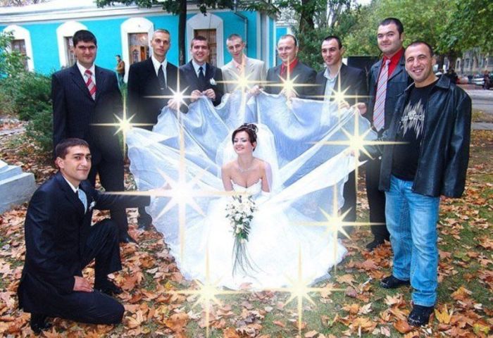 Забавные свадебные фотографии (38 фото)