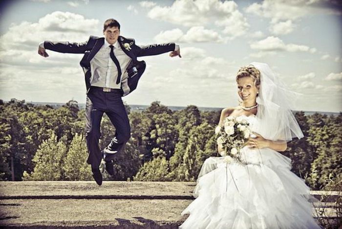Забавные свадебные фотографии (38 фото)